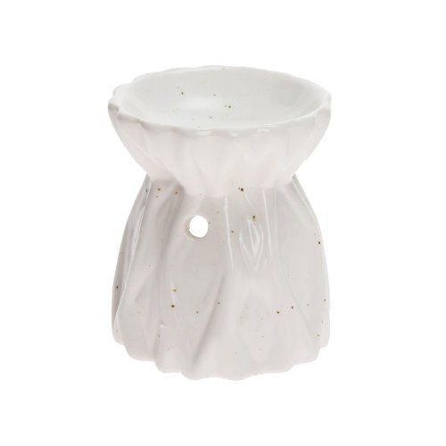 Aromalampa vzor porcelán 8x9cm biela
