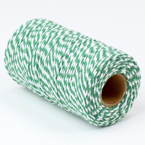 Šnúrka farby 2mmx100mtm zelená/biela
