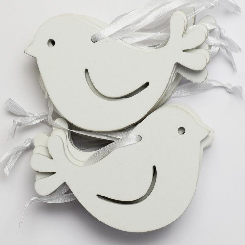 Sc vtáčik eva s/12 8,5x5,5x0,5cm bie super cena - Umelé kvety