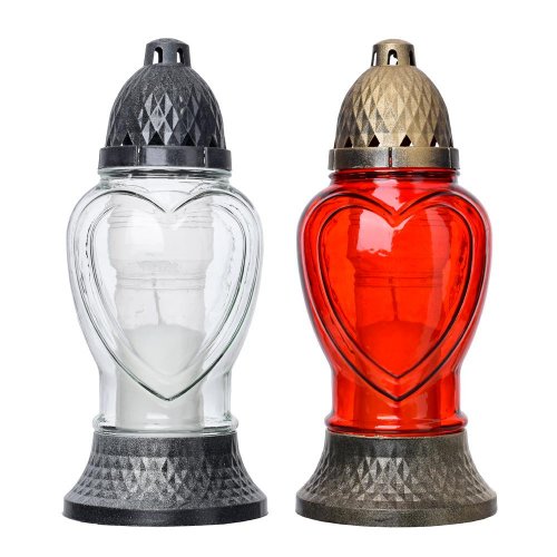 83p srdce kah.sklo 80gr bez aplikácie 26,5cm