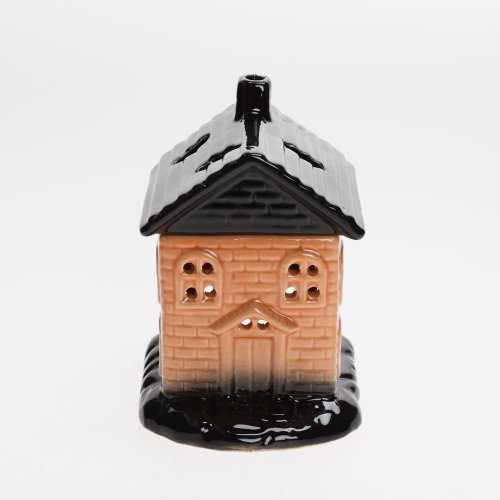 Aromalampa domček porcelán 8x15cm hnedý