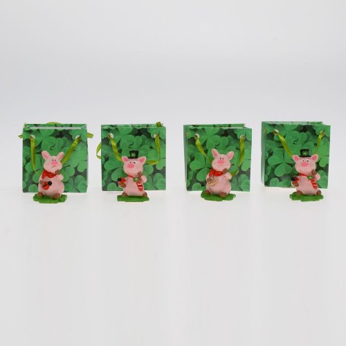 Prasiatka mini v taške ruž/zel mix/4 poly 3*3*4,5cm