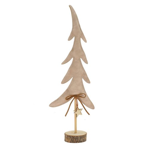 Strom bl. hnedý um.koža/drevo 12*7,5*37,5cm