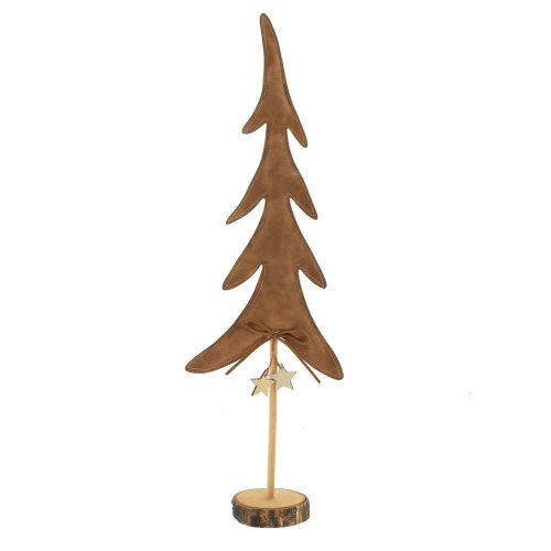 Strom hnedý um.koža/drevo 17*7,5*50cm