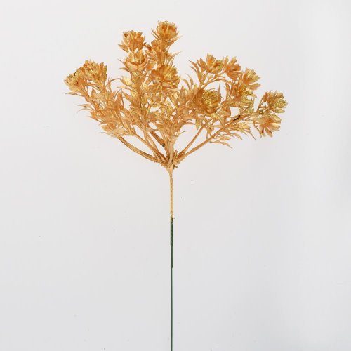 Zápich kvietky drobné zlaté 24cm