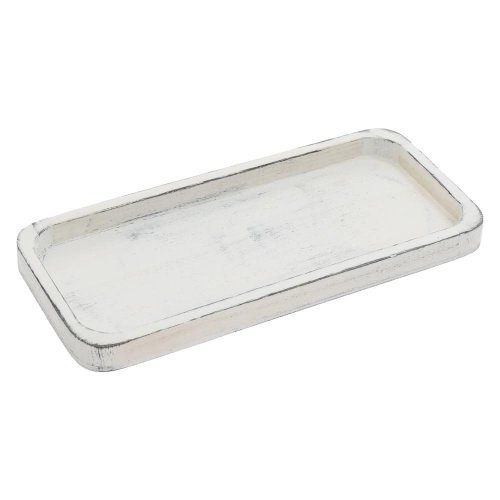 Tácka biela drevo 30*13,5*2,2cm