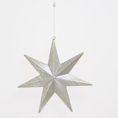 Záves hviedza strieborná drevo 21,5*21*4cm - Vianočné dekorácie a ozdoby