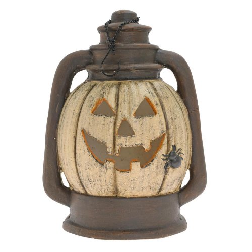 Lampáš tekvica hne/kré mgo led 24*19,5*31,5cm