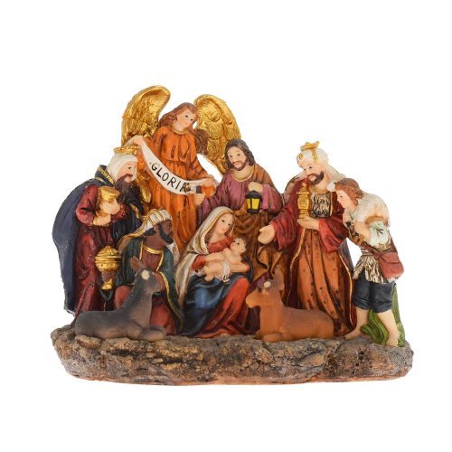 Betlehem farebný poly 16,2*8,3*13,1cm