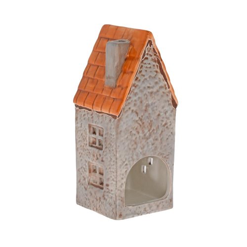 Domček or/hne na sviečku porcel. 6,7*7*17cm