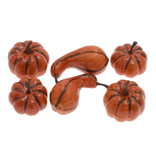 Tekvice oranžové s/6 3,5-5,5cm