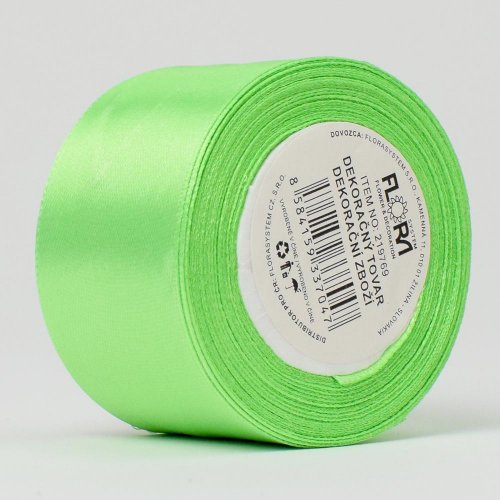 Stuha satén sl.zelená 38mm 10m 137
