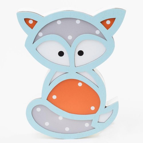 Obraz líška led 15,5x19,5x2,5cm