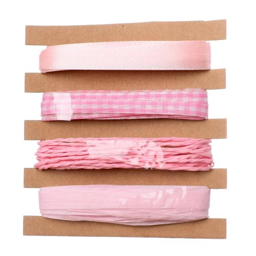 Stuhy ružové 4x5cm polyester 11*1*15cm