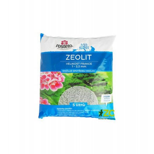Zeolit rosteto - 5l/1-2,5mm,4-8mm/