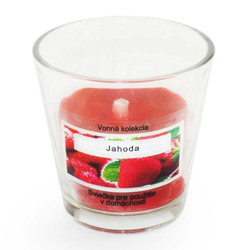 V4-číra v skle soj.vosk s paraf.jahoda