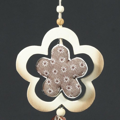 252023 girlanda kvietok drevo 12x11,7/70cm