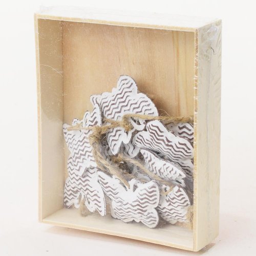 Záves motýľ kov biely 4x3,5cm s/10