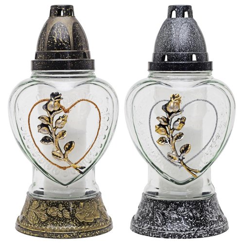 83r ruža kah.sklo 100gr 12x26cm - Veľkonočné ozdoby