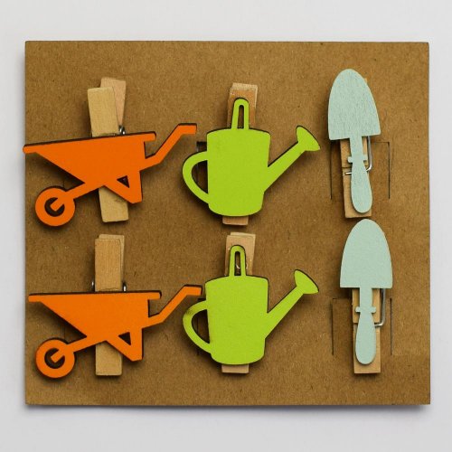 Sc fúrik/krhla/lopatka na štipci  s/6 3cm mix super cena - Veľkonočné vajíčka