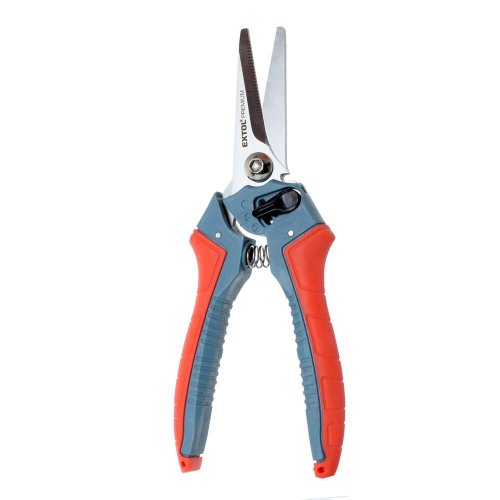 Nožnice viacúčel. rovné,200mm,antikor. s pružinou