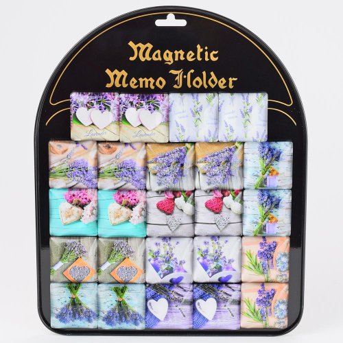 Magnetka levanduľa mix 4x4x1,4cm/24pcs