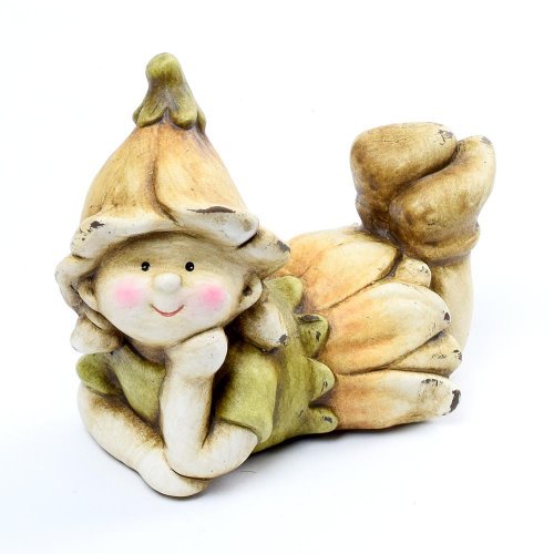 Víla ležiaca natural teracota 7,5x13,5x11cm