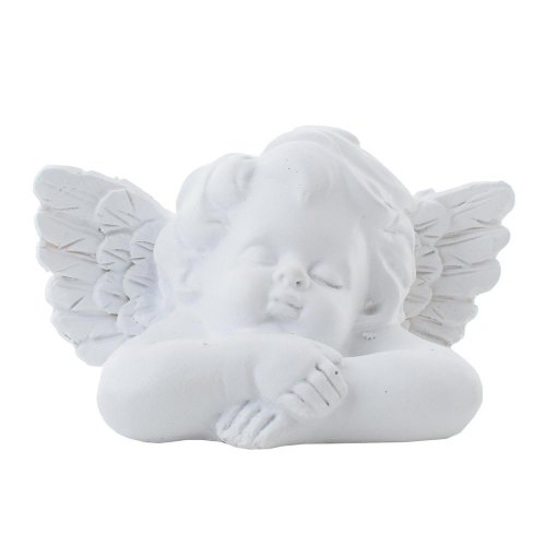 Anjel smútočný biely poly 9*6*4.5cm