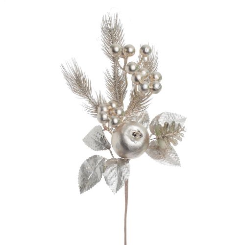 Konárik zeleň, bobule, jablko,šiška, č eč. champan 31cm