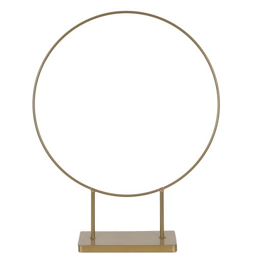 Kruh kov na podstavci zlatý 57,5x12x68,5cm