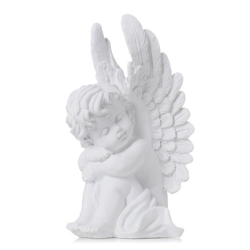 Anjel sediaci biely poly 11,5*10,5*20cm