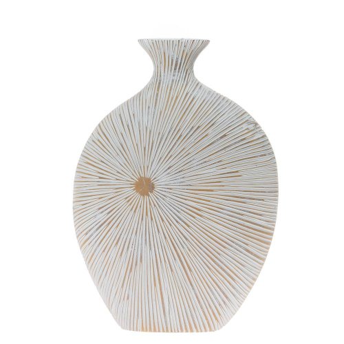 Váza polyrez s 22x11x30cm biela