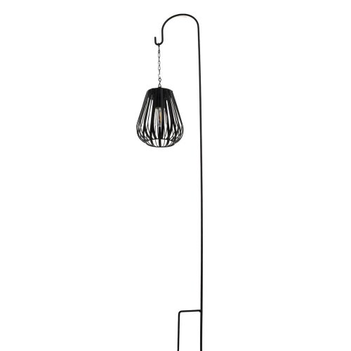 Zápich lampáš solar kov 20x14x110 čierna