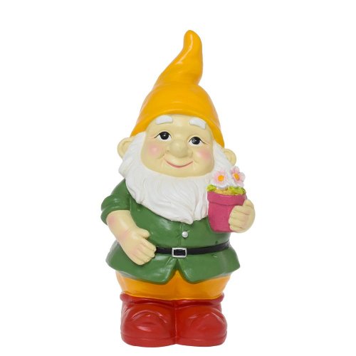 Trpaslík polyrez 15,5x13,5x30cm žltá,zel,červ