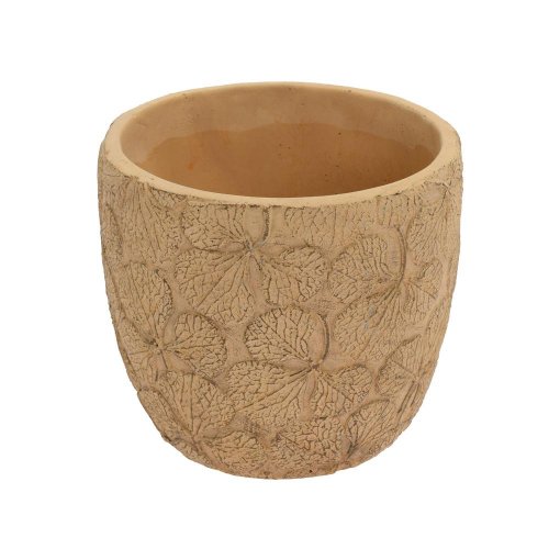 Obal kvety keramika 13.8*13.8*12.8 hnedý