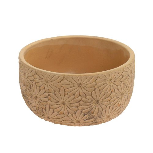 Obal kvety keramika 20.8*20.8*10.8 béžový