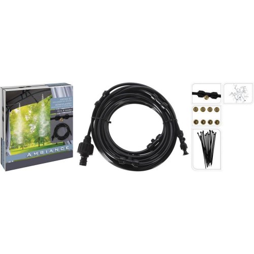 Zavlažovacia súprava 10 m/ prípojka/kohútik,/8 trysiek/20ks spojok cy8900150 - Vianočné dekorácie