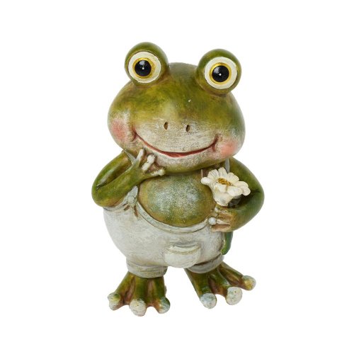 Žaba v nohaviciach polyrez 6x4,5x9cm