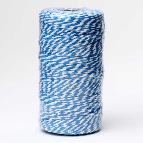 Šnúrka farby  2mmx100m tyrkys/biela