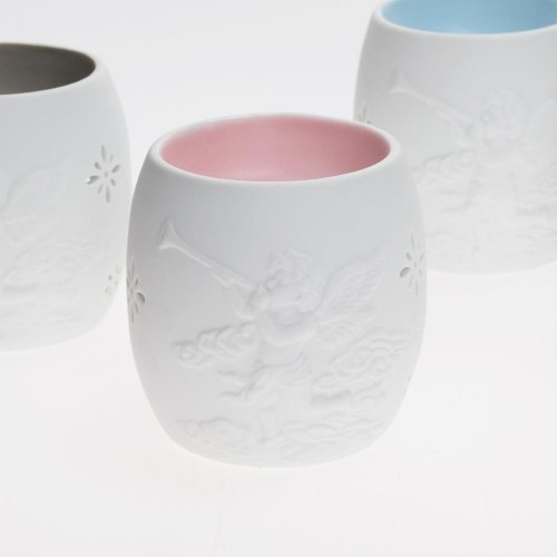 Aromalampa anjel porcelán 7,5x9,5cm biela