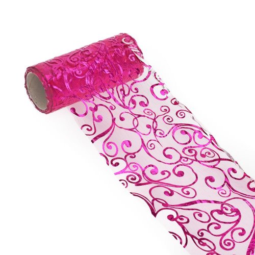 Organza ružová 12cmx10y