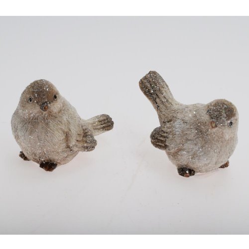 Vtáčik bie/zel poly 9*6*6,5cm