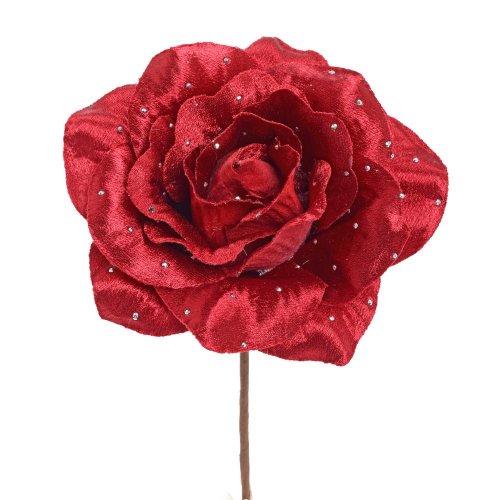 Zápich ruža bordová 21cm