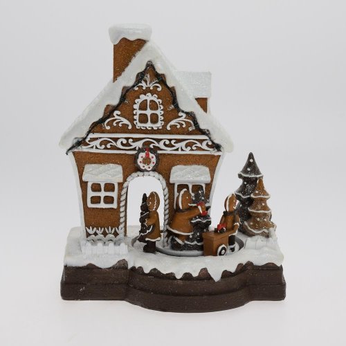 Hrací perníkový domček led poly 20*13,5*25cm