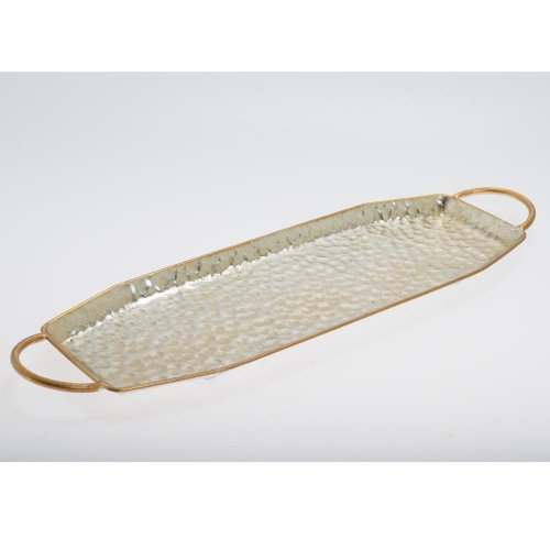 456fl/s tácka hranatá strieb. kov m 64,5*19*3,5cm