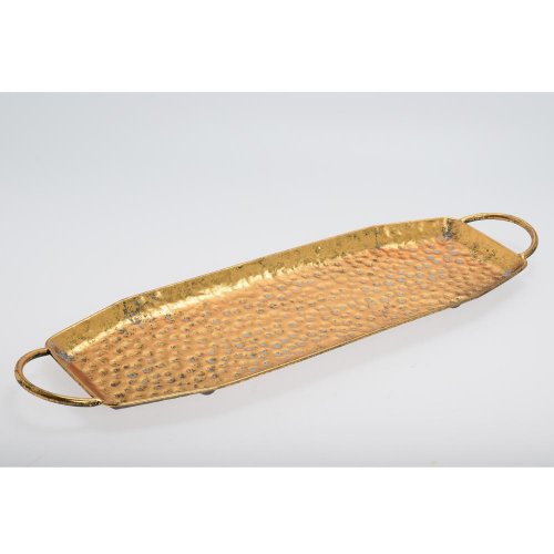 457fl/s tácka hranatá zlatá kov m 64,5*19*3,5cm