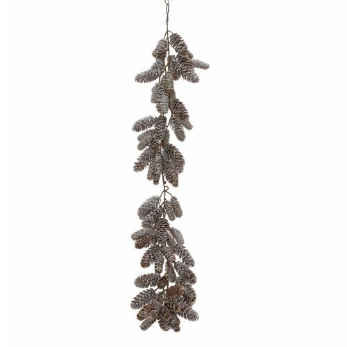 Girlanda šišky, zasnežené 95cm