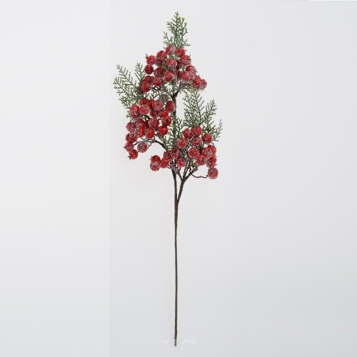 Zápich červené šípky, tuja zasnež. 56cm