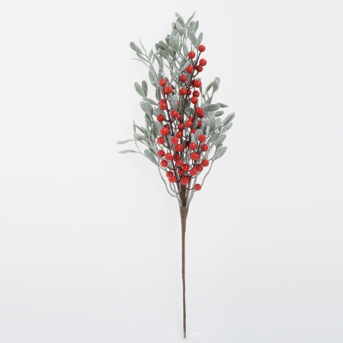 Konár imelo, červené bobule 62cm - Umelé kvety