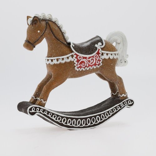 Hojdací koník perníkový poly 22*5*20,5cm